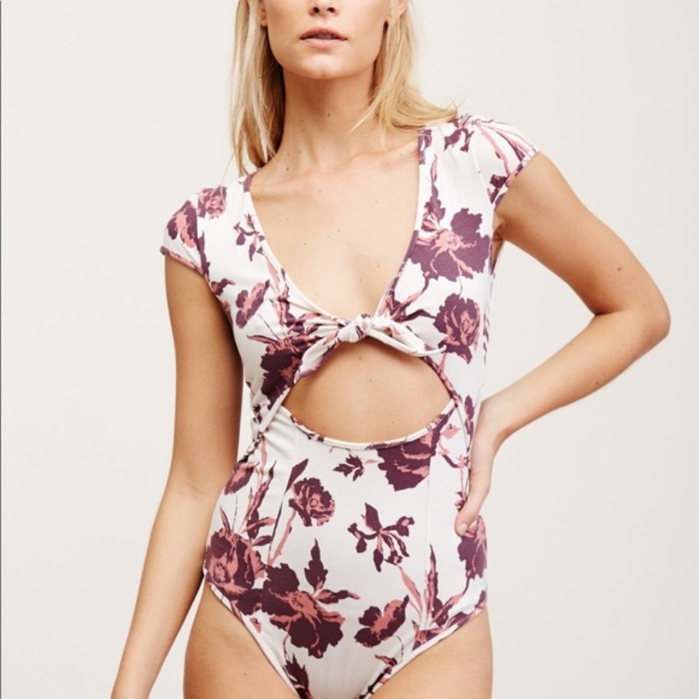 Intimately Free People Floral Wowzers Bodysuit XS